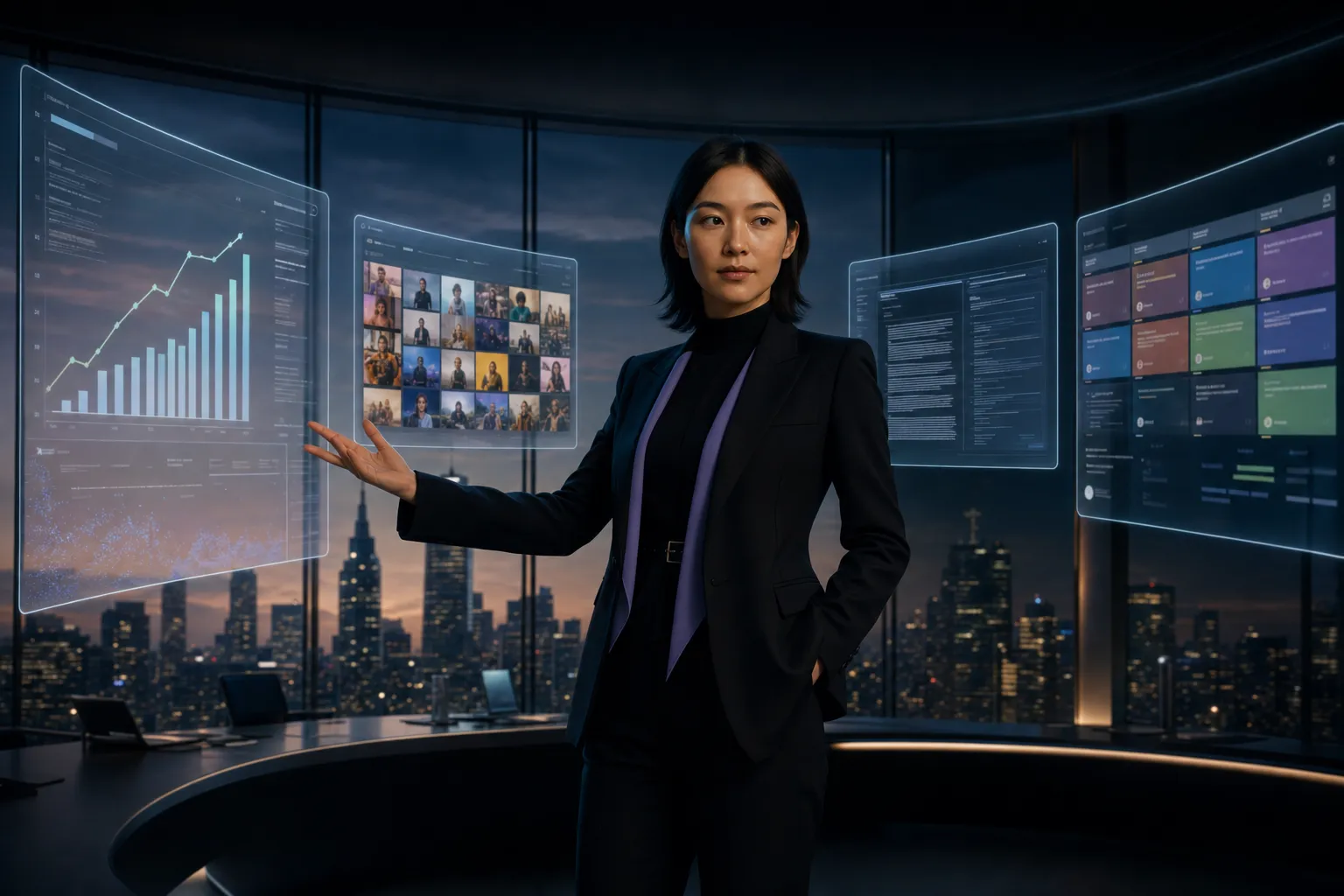 amaiko orchestrating an entire software stack from a panoramic command center