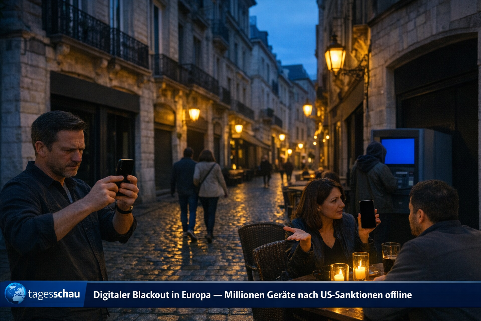 Digital blackout across Europe